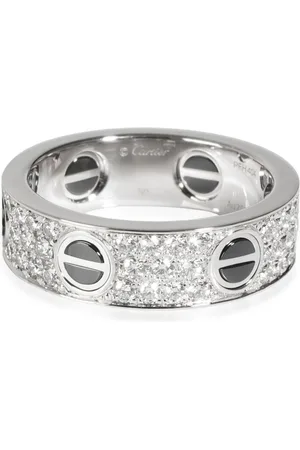 Cartier Anillo Love en oro blanco de 18kt con diamantes