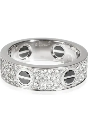 Cartier Anillo Love en oro blanco de 18kt con diamantes