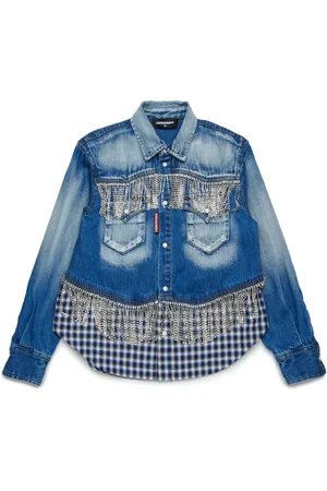 Dsquared2 Camisa con detalles de cristal