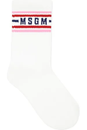Msgm Calcetines con logo en jacquard