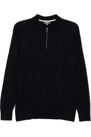 N.PEAL Playera tipo polo manga larga
