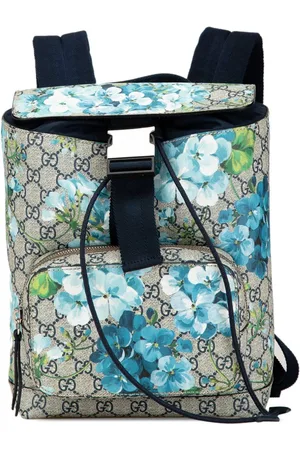 Gucci Mochila Small GG Supreme Blooms Single Buckle 2000-2015