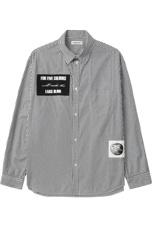 UNDERCOVER Camisa con rayas estampadas