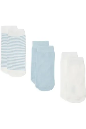 Purebaby Pack de tres pares de calcetines tejidos de canalé