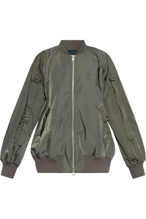 YOHJI YAMAMOTO Chamarra bomber con parche del logo