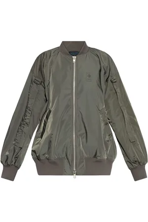 YOHJI YAMAMOTO Chamarra bomber con parche del logo