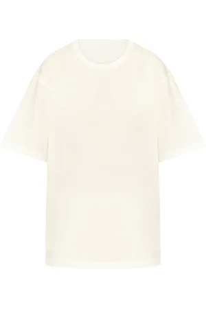 YOHJI YAMAMOTO Playera con texto estampado