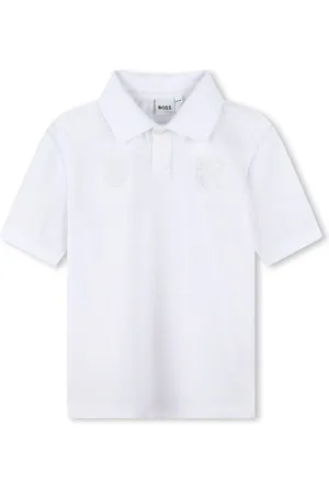 HUGO BOSS Playera tipo polo con distintivo bordado