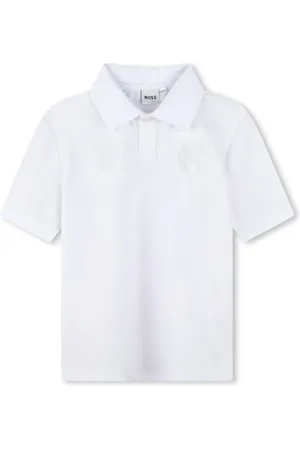 HUGO BOSS Playera tipo polo con distintivo bordado