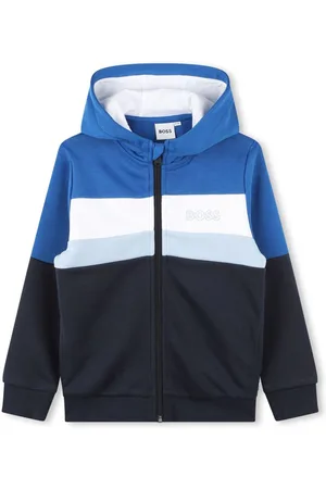 HUGO BOSS Hoodie con motivo de rayas
