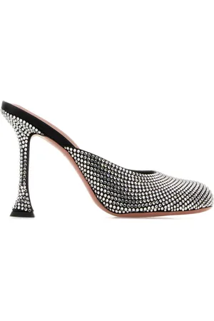 Amina Muaddi Mules Iris con tacón de 95mm