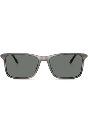 Giorgio Armani Lentes de sol con rayas mate
