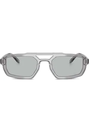 Emporio Armani Lentes con armazón cuadrada transparente