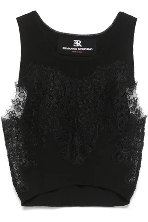ERMANNO SCERVINO Top con detalle de encaje