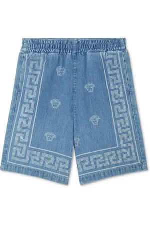 VERSACE Shorts de mezclilla Medusa Bandana
