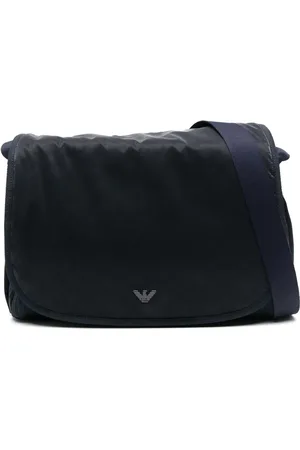 Emporio Armani Pañalera con logo estampado
