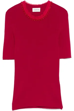 P.A.R.O.S.H. Playera con detalle de cuentas