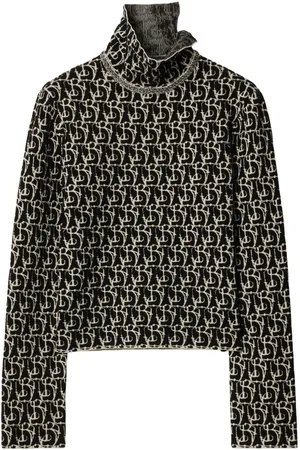 Burberry Suéter con dije B en intarsia