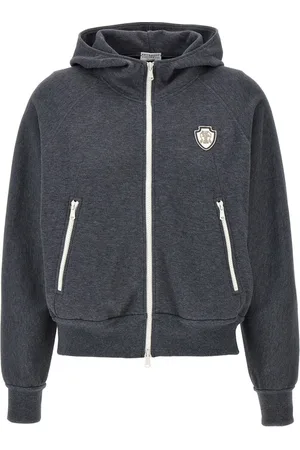 Brunello Cucinelli Hoodie con aplique del logo