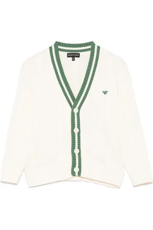 Emporio Armani Cárdigan con logo bordado
