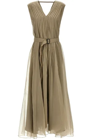 Brunello Cucinelli Vestido de seda