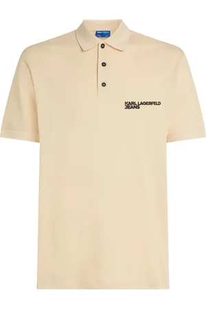 Karl Lagerfeld Playera tipo polo con logo bordado