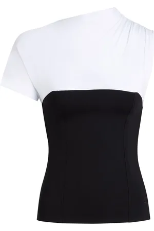 Karl Lagerfeld Top con diseño bicolor