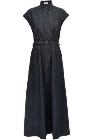 Brunello Cucinelli Vestido de mezclilla