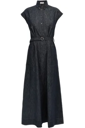 Brunello Cucinelli Vestido de mezclilla
