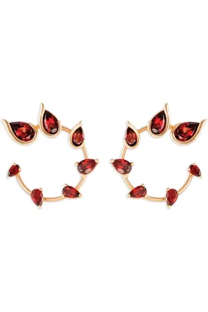 Fernando Jorge 18kt rose gold Flicker garnet earrings