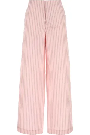 Serafini Pantalones palazzo con rayas estampadas
