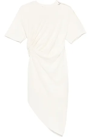 MUGLER Vestido midi con detalle de piercing