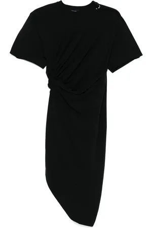 MUGLER Vestido midi con detalle de piercing