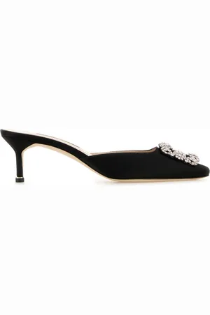 Manolo Blahnik Mules Hangi con tacón 50mm