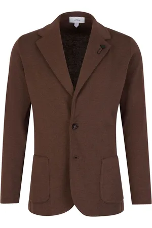 LARDINI Blazer con bolsillos de parche