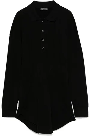 MUGLER Vestido corto estilo playera tipo polo