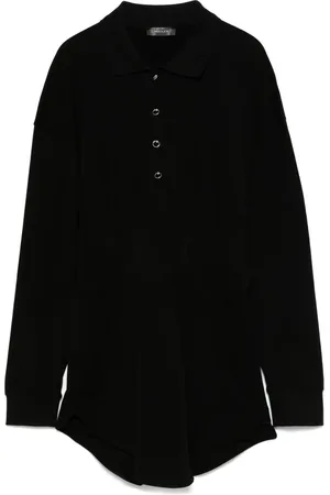 MUGLER Vestido corto estilo playera tipo polo