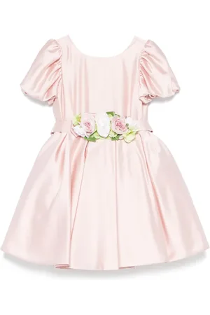 COLORICHIARI Vestido con aplique floral
