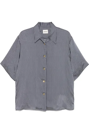 Khaite Camisa con rayas estampadas