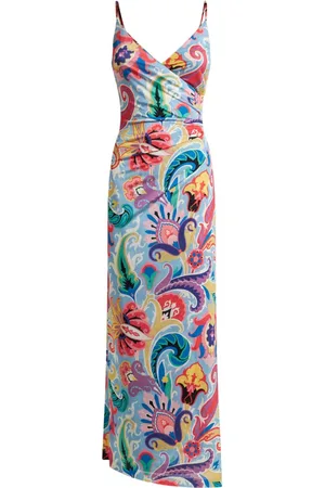 Etro Vestido largo con estampado floral