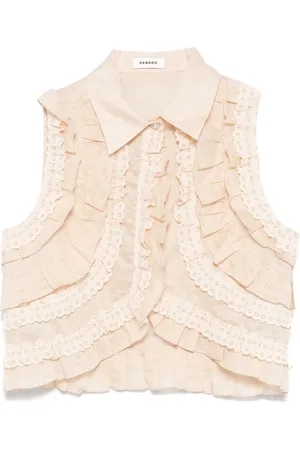 Sandro Blusa con volantes