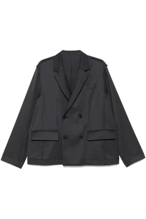 SACAI Blazer con motivo de rayas diplomáticas