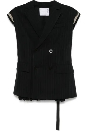 SACAI Chaleco con motivo de rayas diplomáticas