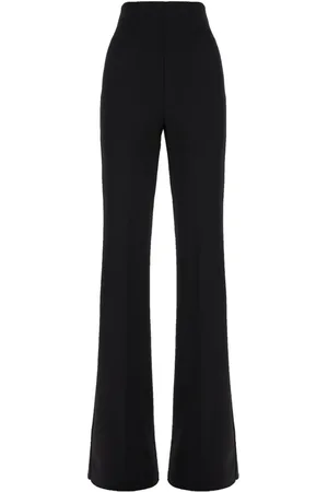 Sportmax Pantalones stretch con diseño acampanado
