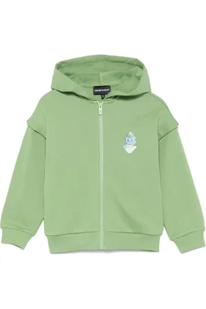 Emporio Armani Hoodie con detalle de parche