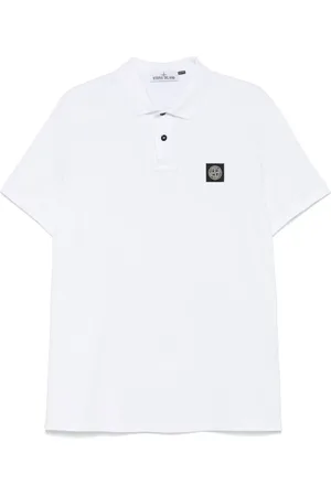 Stone Island Playera tipo polo de piqué