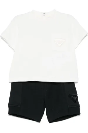 Emporio Armani Set de shorts con logo bordado