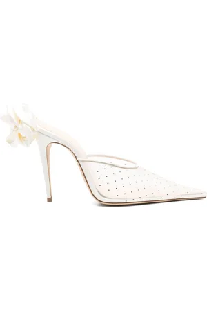 MAGDA BUTRYM Mules con detalles florales y tacón de 105mm