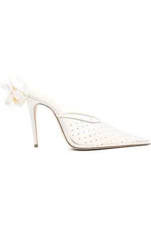 MAGDA BUTRYM Mules con detalles florales y tacón de 105mm