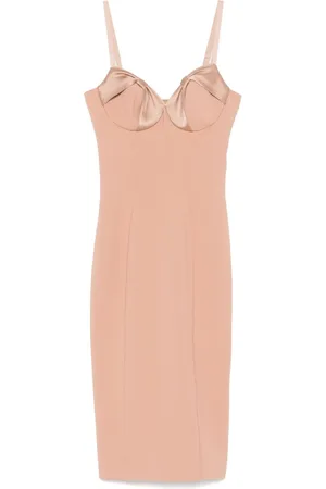 Elisabetta Franchi Vestido midi con detalle de moño